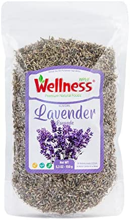 Dried Lavender Flower Buds, Herbal Tea, Culinary Lavender, 5.3 oz 150 g Releasable Bag, Baking, Lemonade, Home Fragrance, Aromatherapy, Crafts Potpourri, Helps Sleep, Natural Smell, No Chemicals