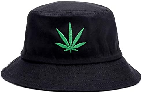 Marijuana Weed Leaf Cannabis Hat Cap Foldable Bucket Snapback Hat Men
